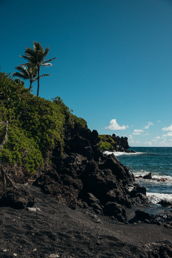 Maui Elopement Photographer captures cliffside ceremony with waves crashing